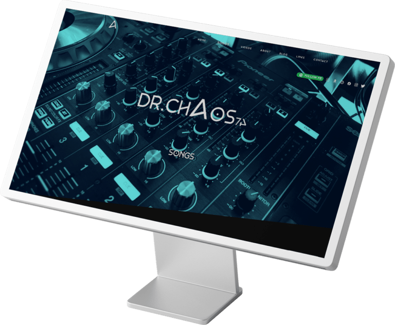 Mockup Webdesign Dr. Chaos